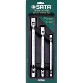 SATA 09044 3PC METRIC DOUBLE FLEX HEAD SOCKET SET